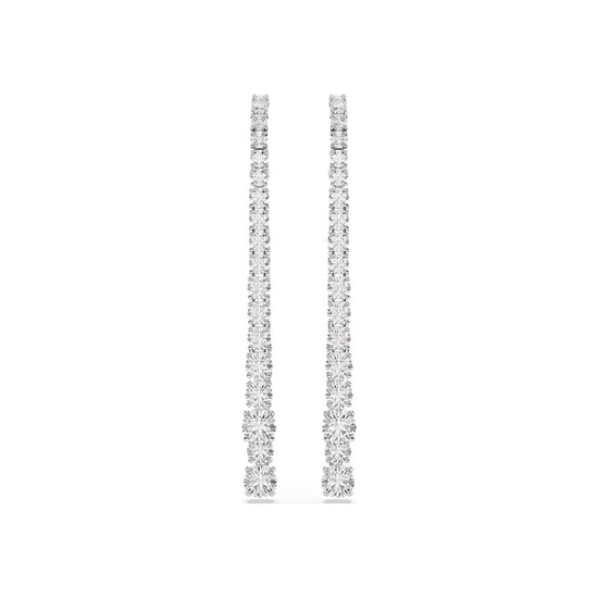 Orecchini pendenti da donna Swarovski rodiato con cristalli MISURA UNICA