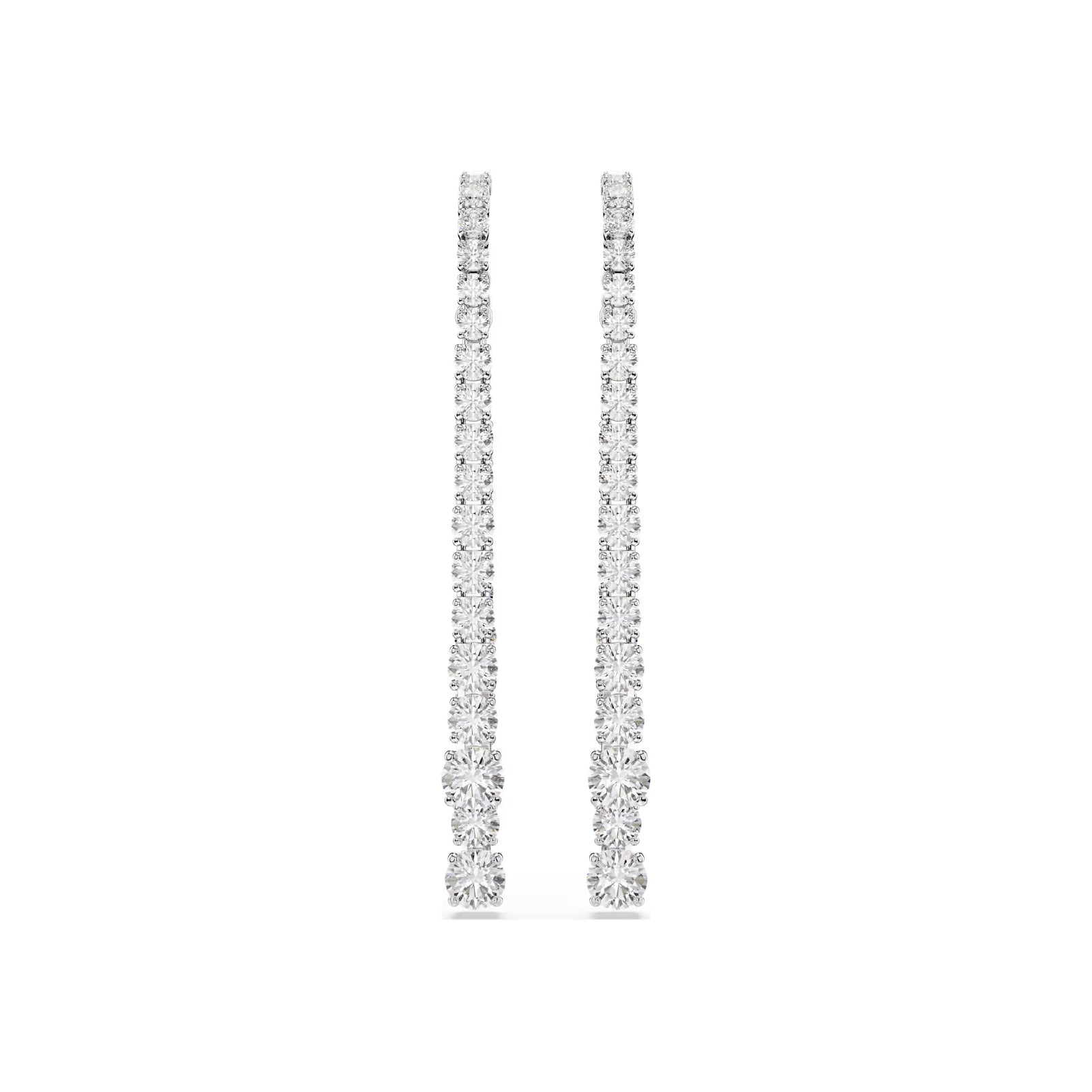 Orecchini pendenti da donna Swarovski rodiato con cristalli MISURA UNICA