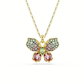 Collana Swarovski ciondolo a forma di farfalle con cristalli