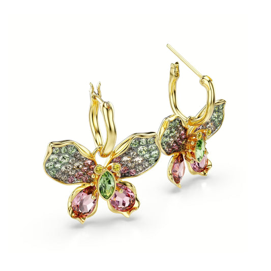 Orecchini pendenti Swarovski a forma di farfalle con cristalli