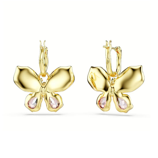 Orecchini pendenti Swarovski a forma di farfalle con cristalli