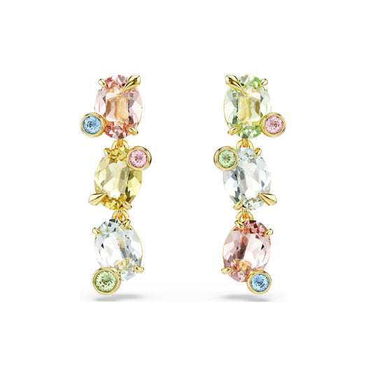 Orecchini pendenti da donna Swarovski dorato con cristalli MISURA UNICA