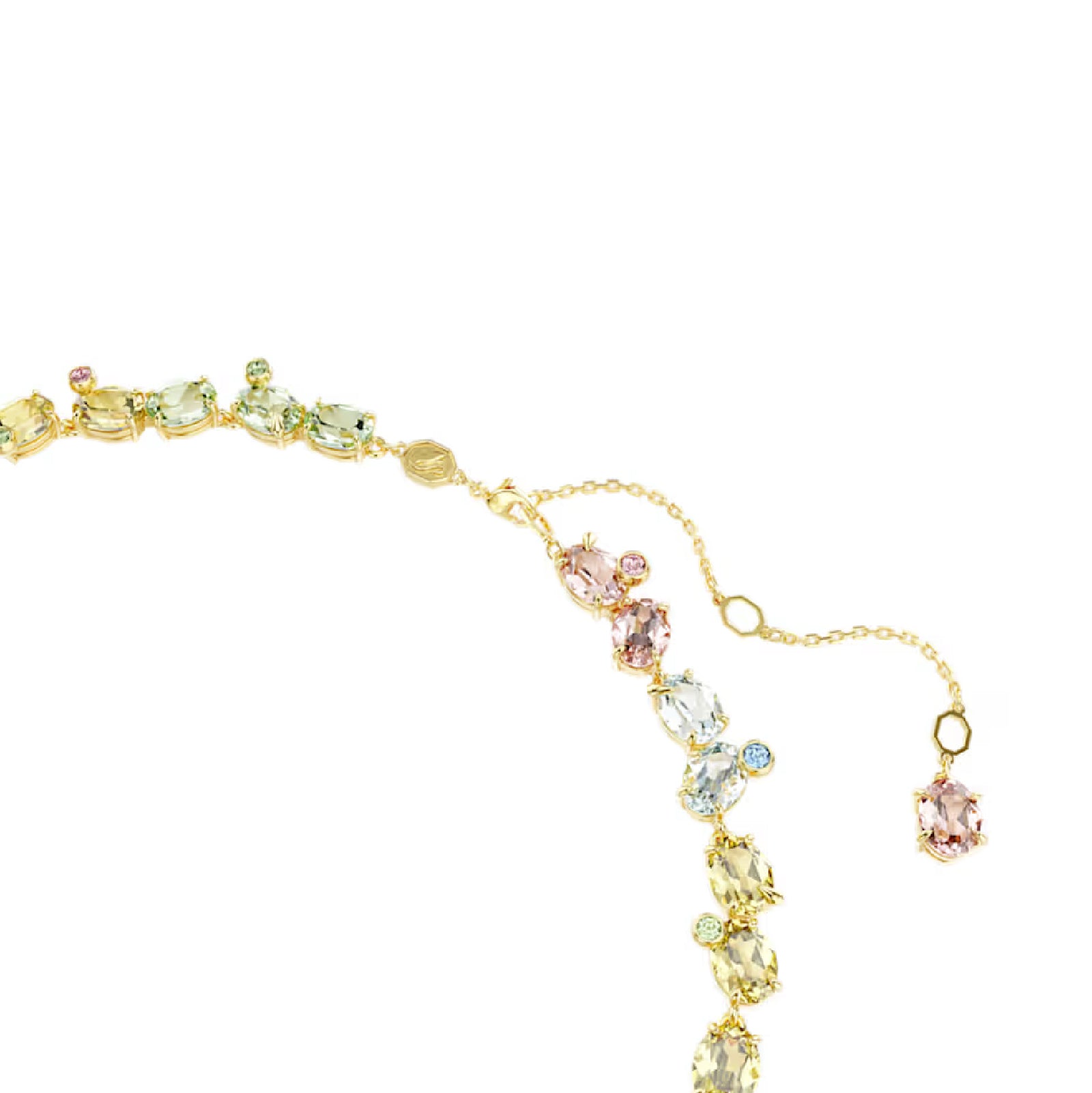 Collana girocollo tennis Swarovski con cristalli multicolor