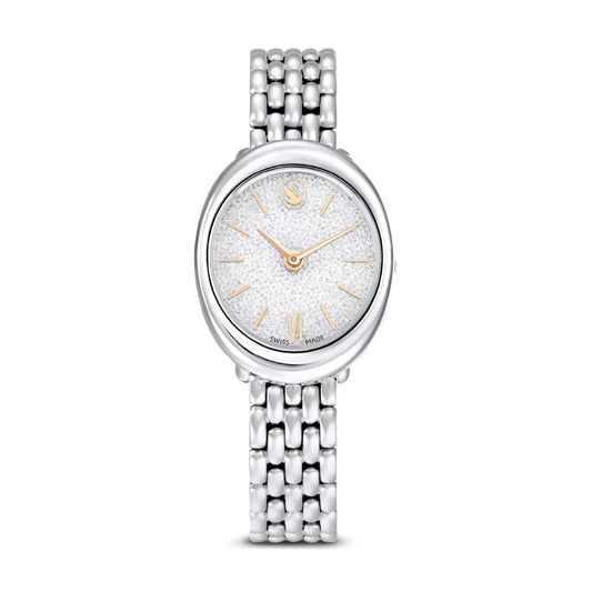 Orologio solo tempo Swarovski ovale in acciaio con cristalli