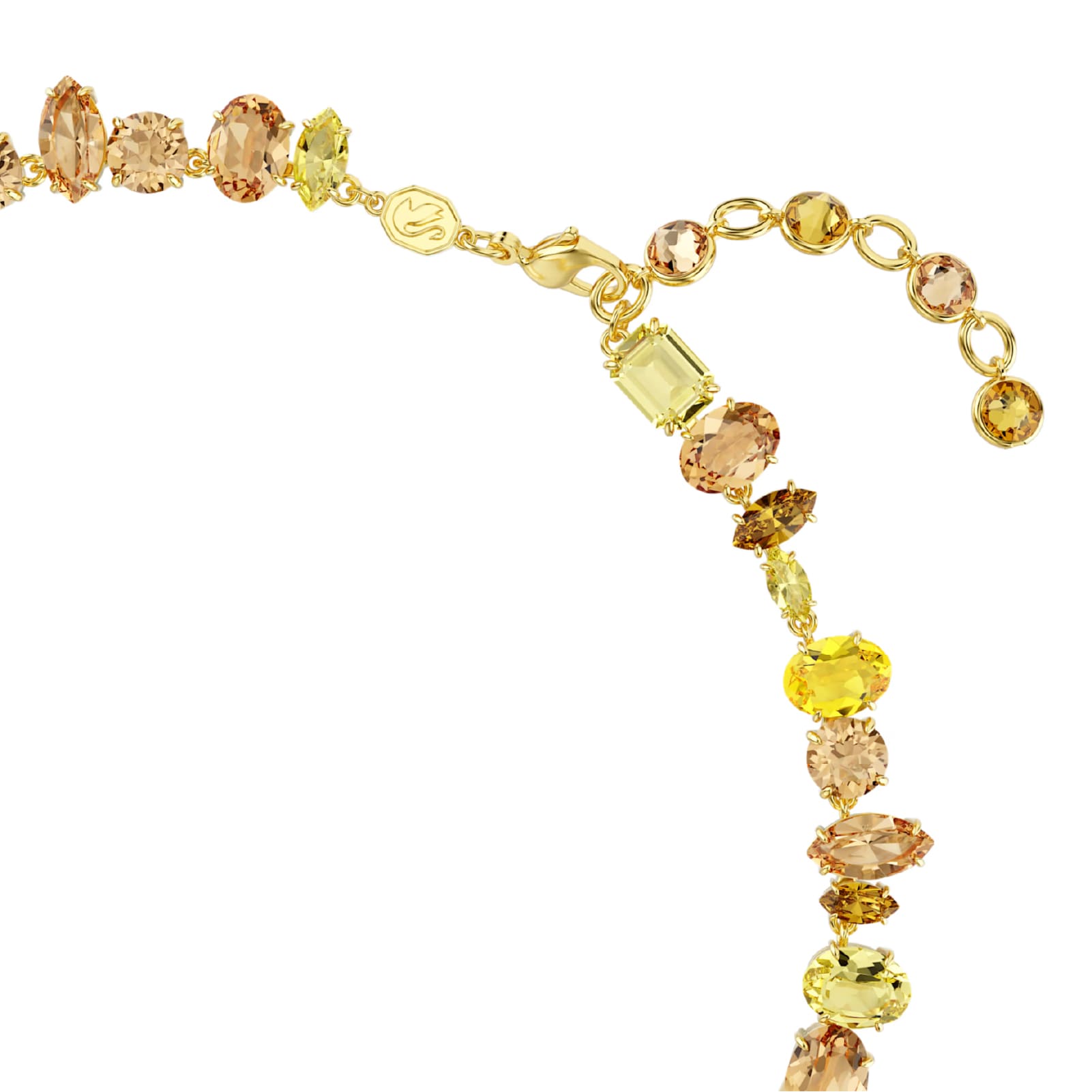 Collana tennis Swarovski con pietre miste sui toni del giallo MISURA UNICA