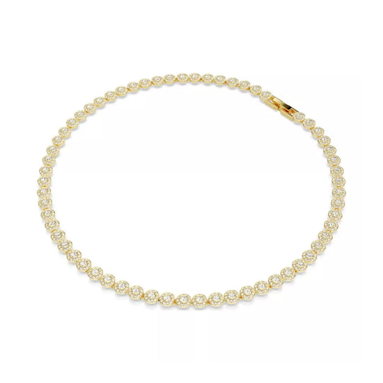 Set Collana e bracciale tennis da donna Swarovski dorati