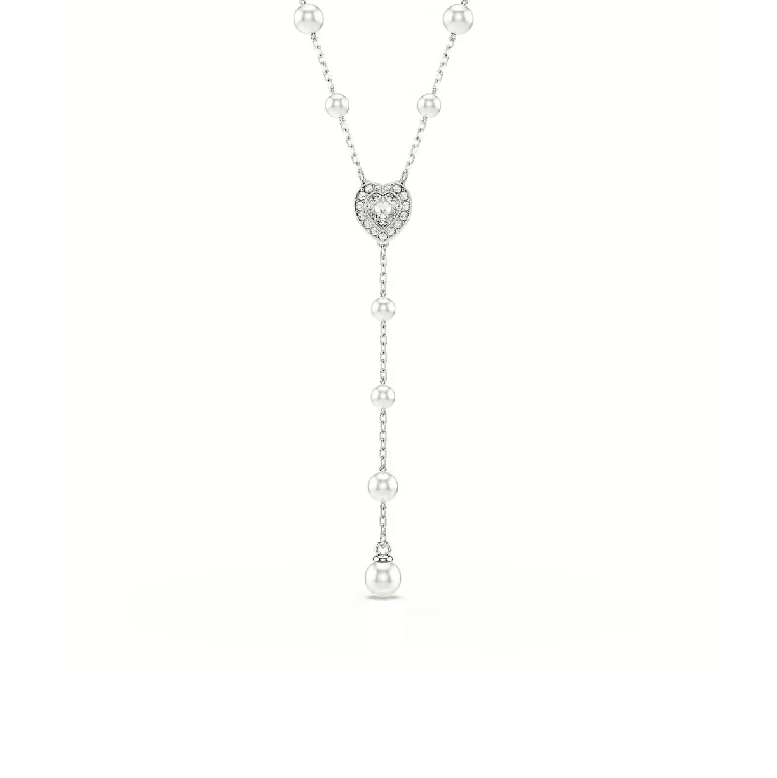 Collana a Y Ariana Grande x Swarovski con perle e cuore