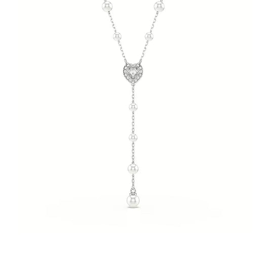 Collana a Y Ariana Grande x Swarovski con perle e cuore