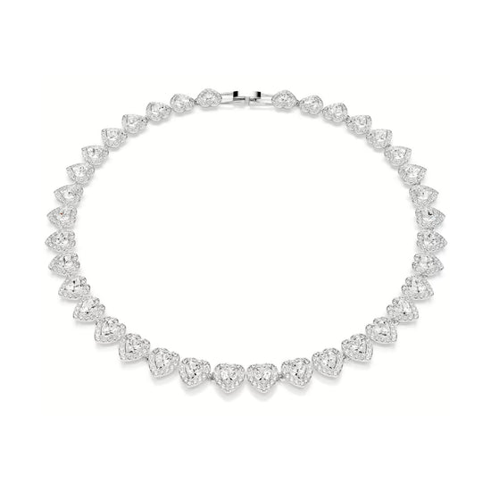Collana tennis Ariana Grande x Swarovski rodiata con cuori