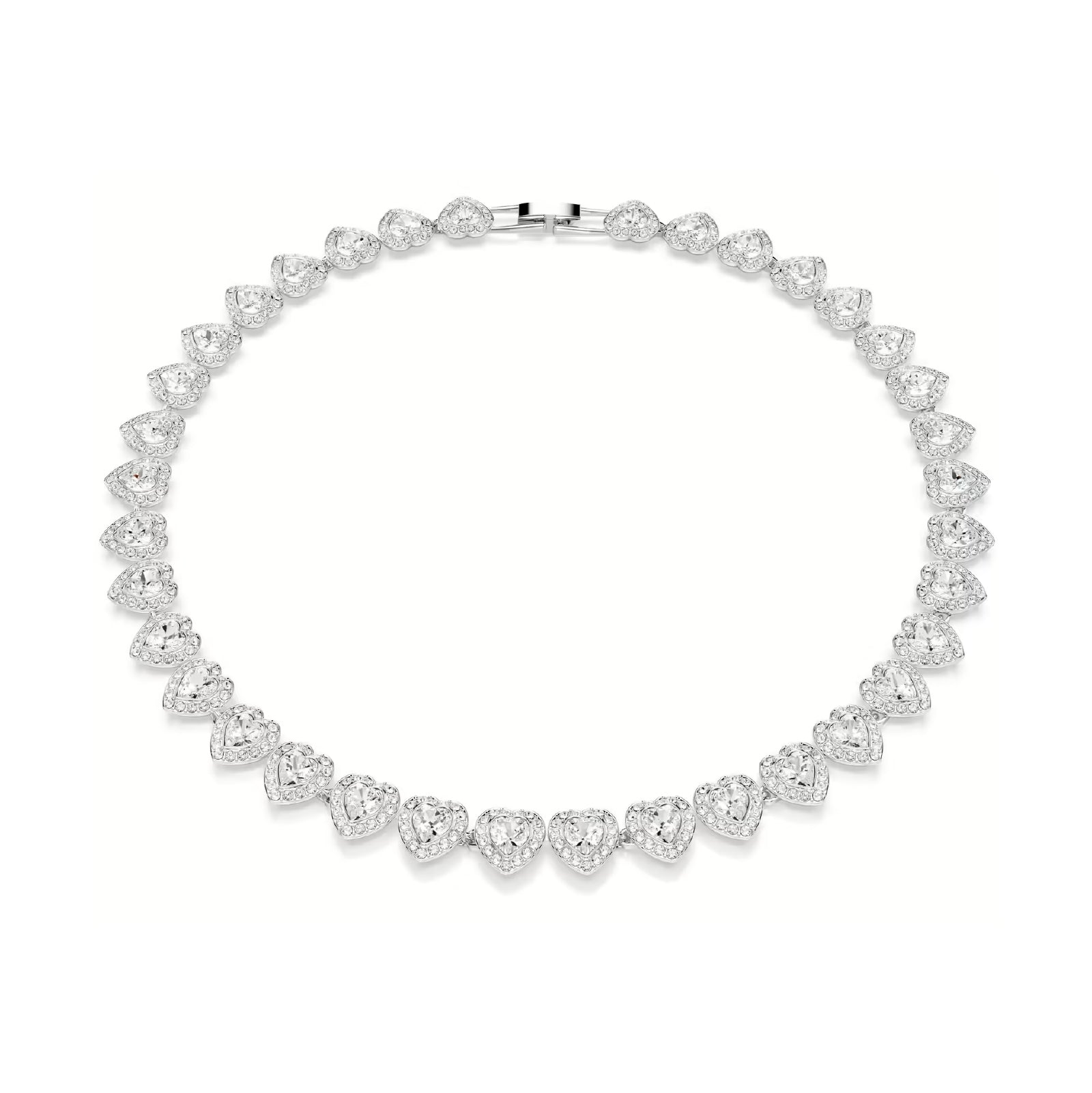 Collana tennis Ariana Grande x Swarovski rodiata con cuori