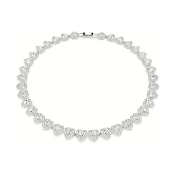 Collana tennis Ariana Grande x Swarovski rodiata con cuori