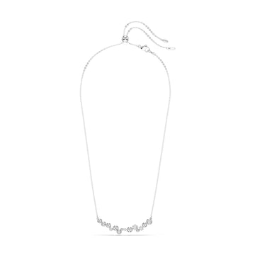 Collana girocollo Swarovski rodiato con cristalli a centro MISURA UNICA