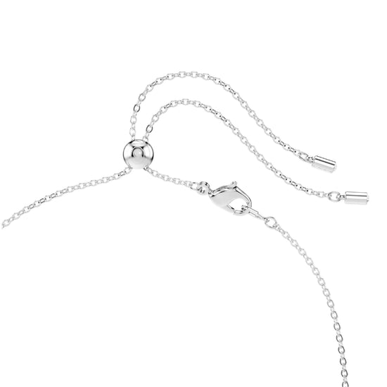Collana girocollo Swarovski rodiato con cristalli a centro MISURA UNICA