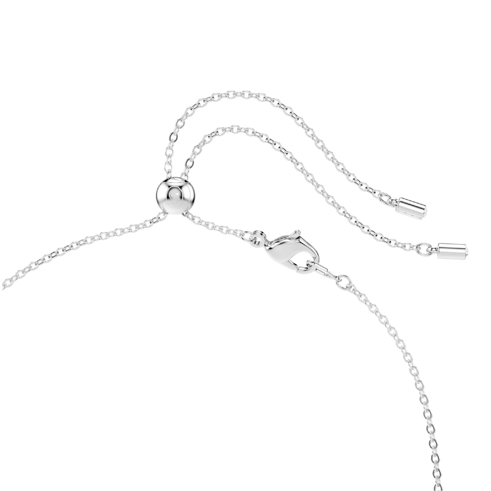 Collana girocollo Swarovski rodiato con cristalli a centro MISURA UNICA