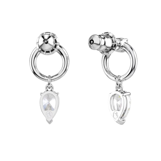 Orecchini pendenti Swarovski placcati rodio con cristalli MISURA UNICA