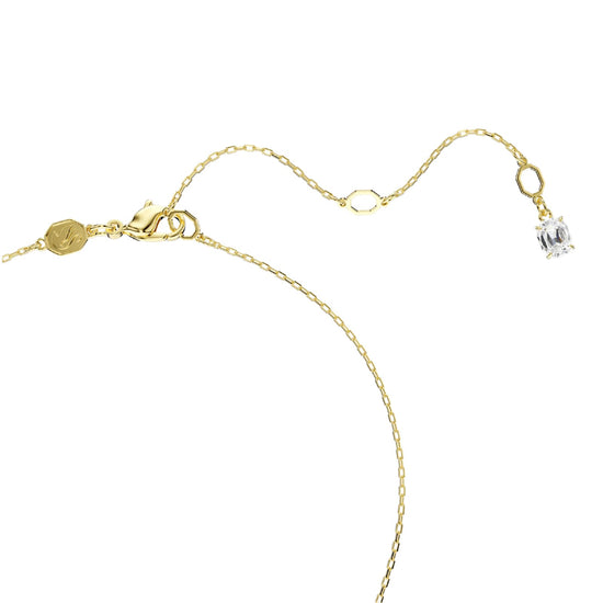 Collana trilogy Swarovski dorato con tre cristalli bianchi MISURA UNICA
