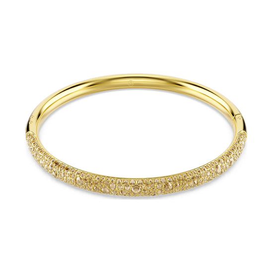 Bracciale rigido donna Swarovski dorato con pavé di cristalli M 58,00 mm x 52,00 mm