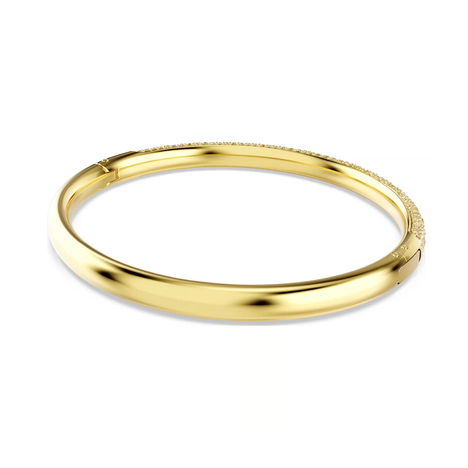Bracciale rigido donna Swarovski dorato con pavé di cristalli M 58,00 mm x 52,00 mm