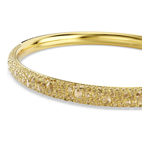 Bracciale rigido donna Swarovski dorato con pavé di cristalli M 58,00 mm x 52,00 mm