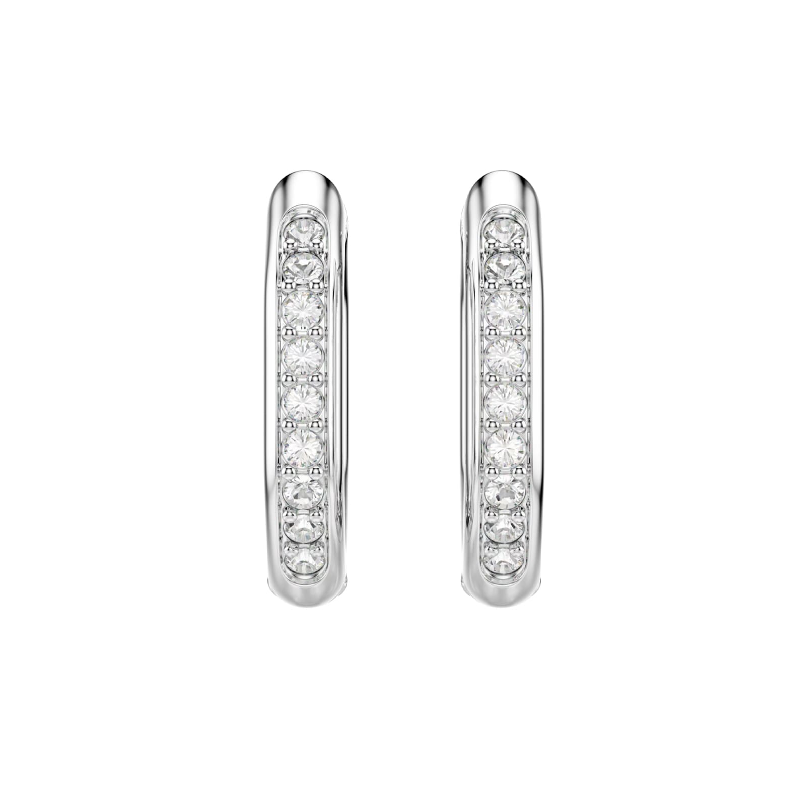 Orecchini Swarovski ottagonali in acciaio placcato rodio MISURA UNICA