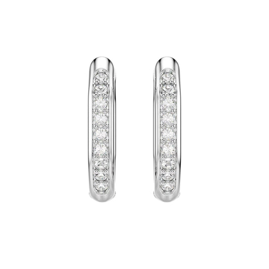 Orecchini Swarovski ottagonali in acciaio placcato rodio MISURA UNICA