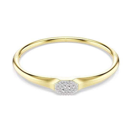Bracciale rigido Swarovski Dextera Octagon placcato oro 17 cm