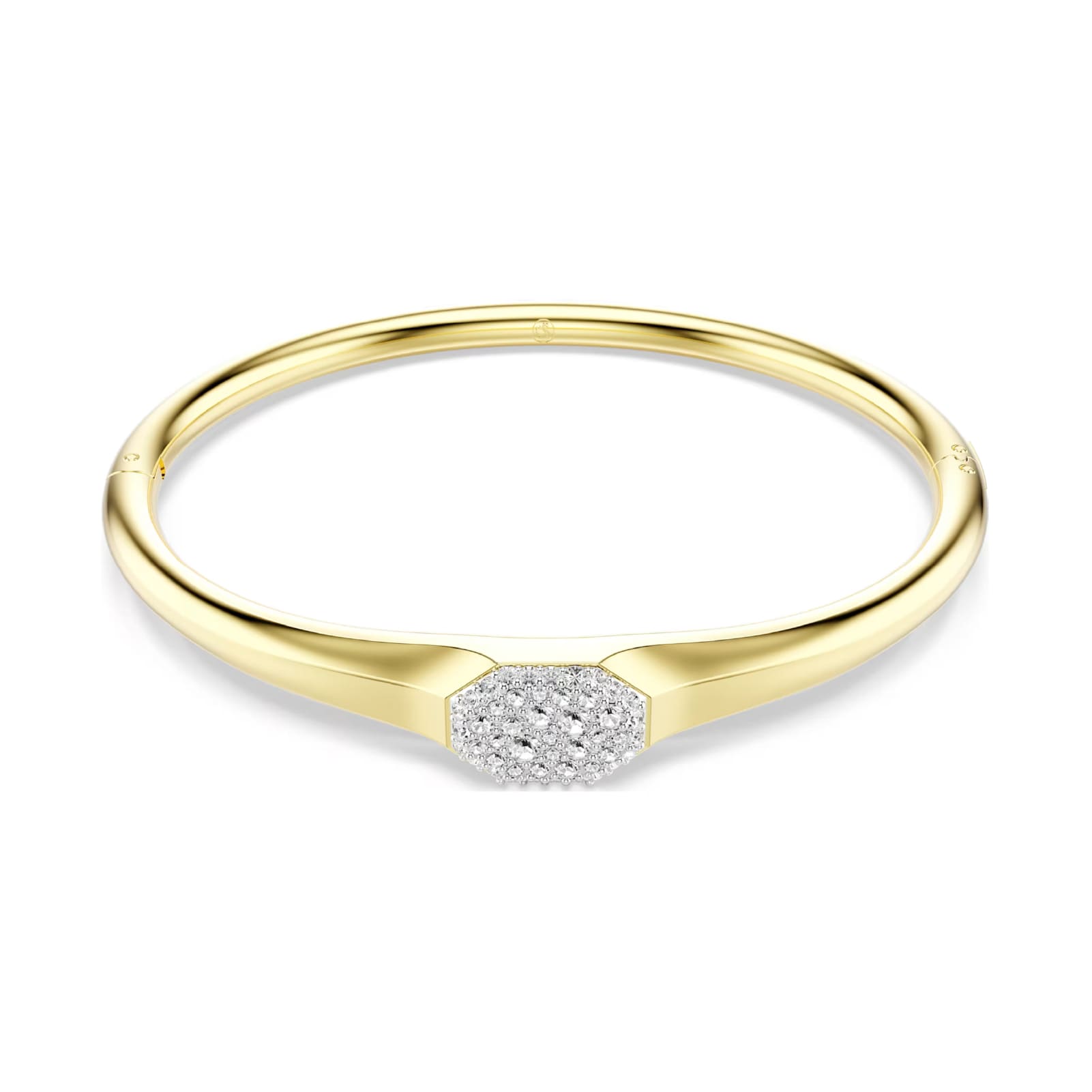 Bracciale rigido Swarovski Dextera Octagon placcato oro 17 cm