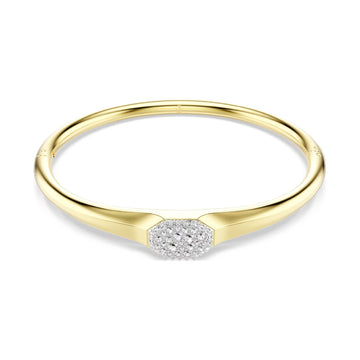 Bracciale rigido Swarovski Dextera Octagon placcato oro 17 cm