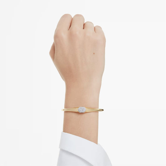 Bracciale rigido Swarovski Dextera Octagon placcato oro 17 cm