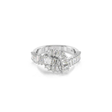 Anello da donna Swarovski rodiato con nodo di cristalli 12