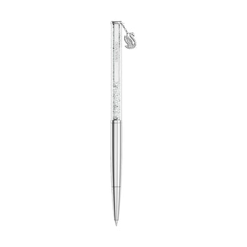 Penna sfera Swarovski Crystalline cromata cristalli bianchi MISURA UNICA