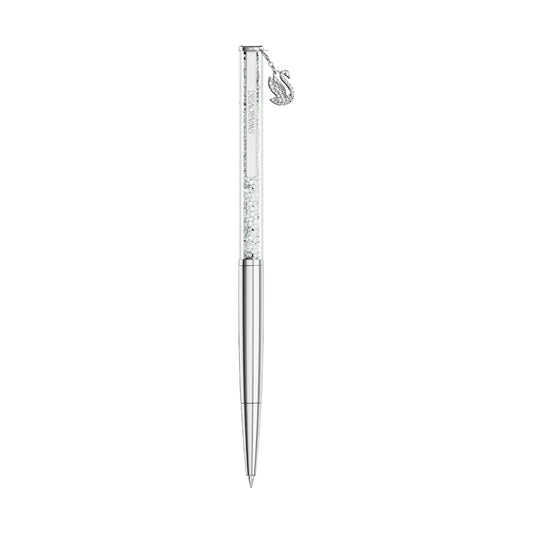 Penna sfera Swarovski Crystalline cromata cristalli bianchi MISURA UNICA