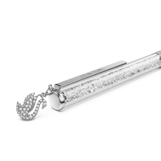 Penna sfera Swarovski Crystalline cromata cristalli bianchi MISURA UNICA