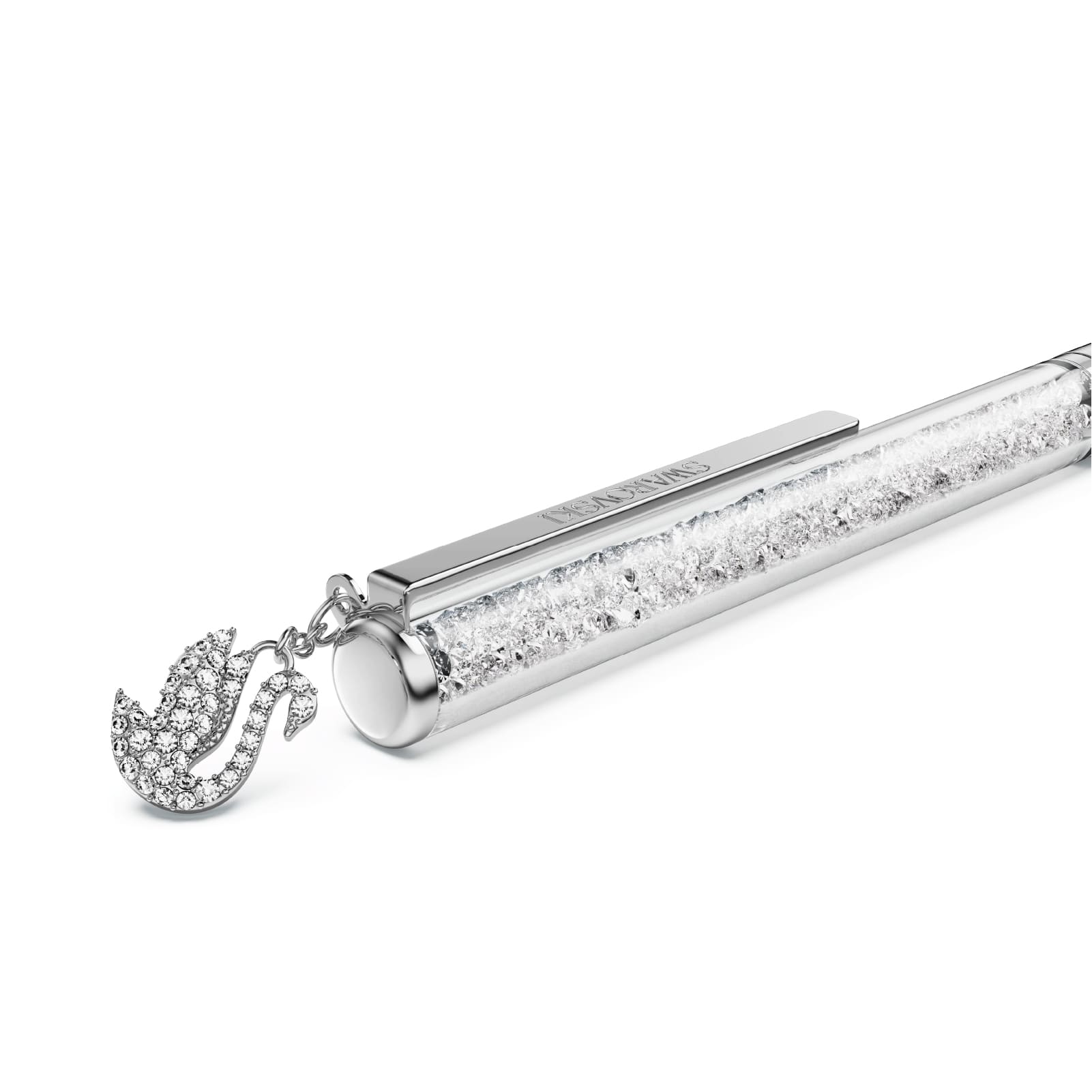 Penna sfera Swarovski Crystalline cromata cristalli bianchi MISURA UNICA