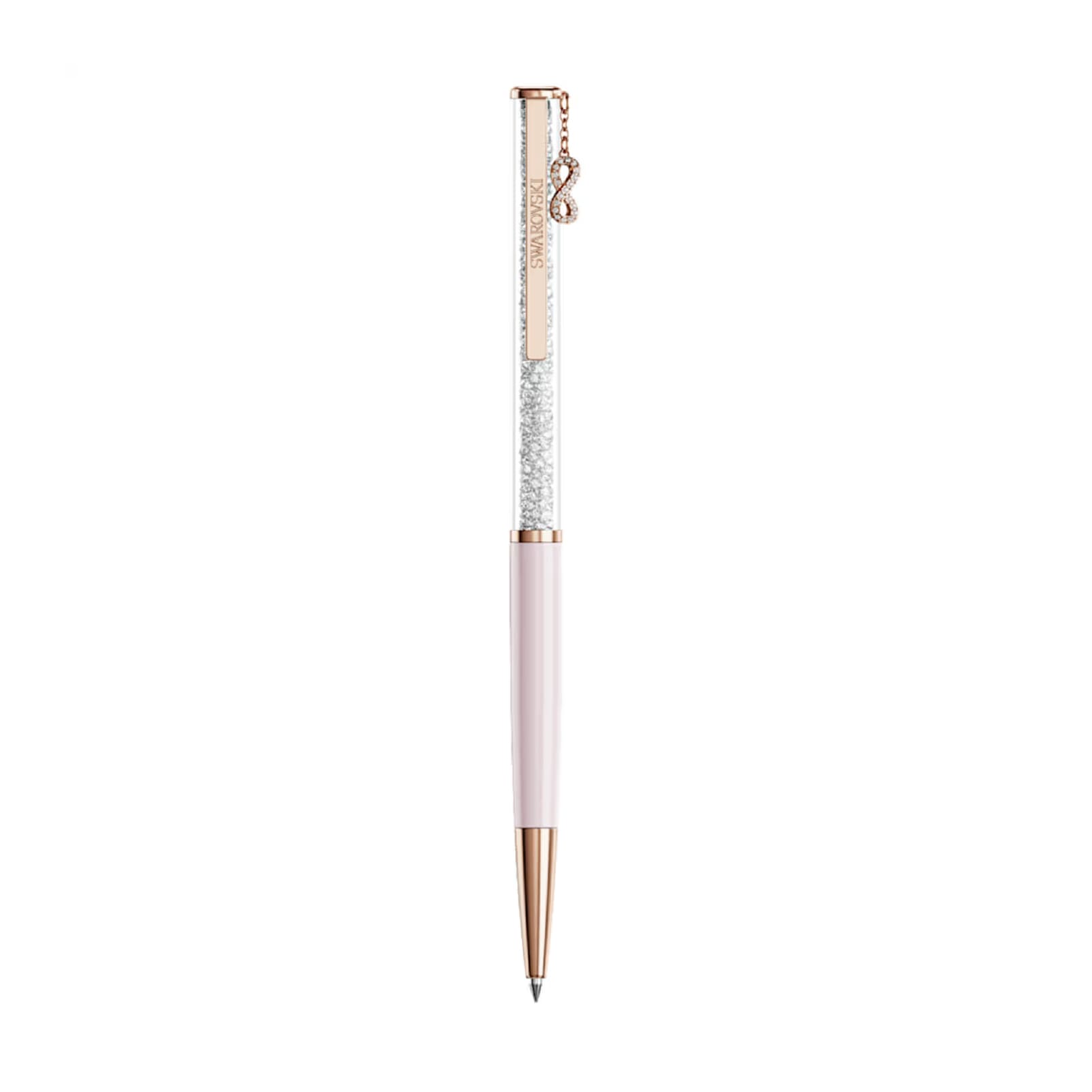 Penna a sfera da donna Swarovski colore rosa placcato rosé MISURA UNICA