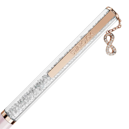 Penna a sfera da donna Swarovski colore rosa placcato rosé MISURA UNICA