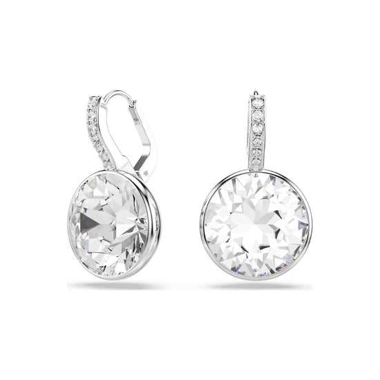 Orecchini pendenti donna Swarovski rodiato cristalli bianchi MISURA UNICA