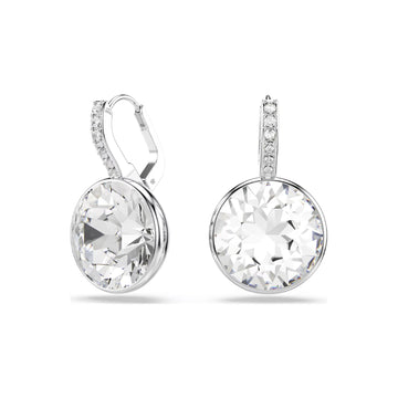Orecchini pendenti donna Swarovski rodiato cristalli bianchi MISURA UNICA