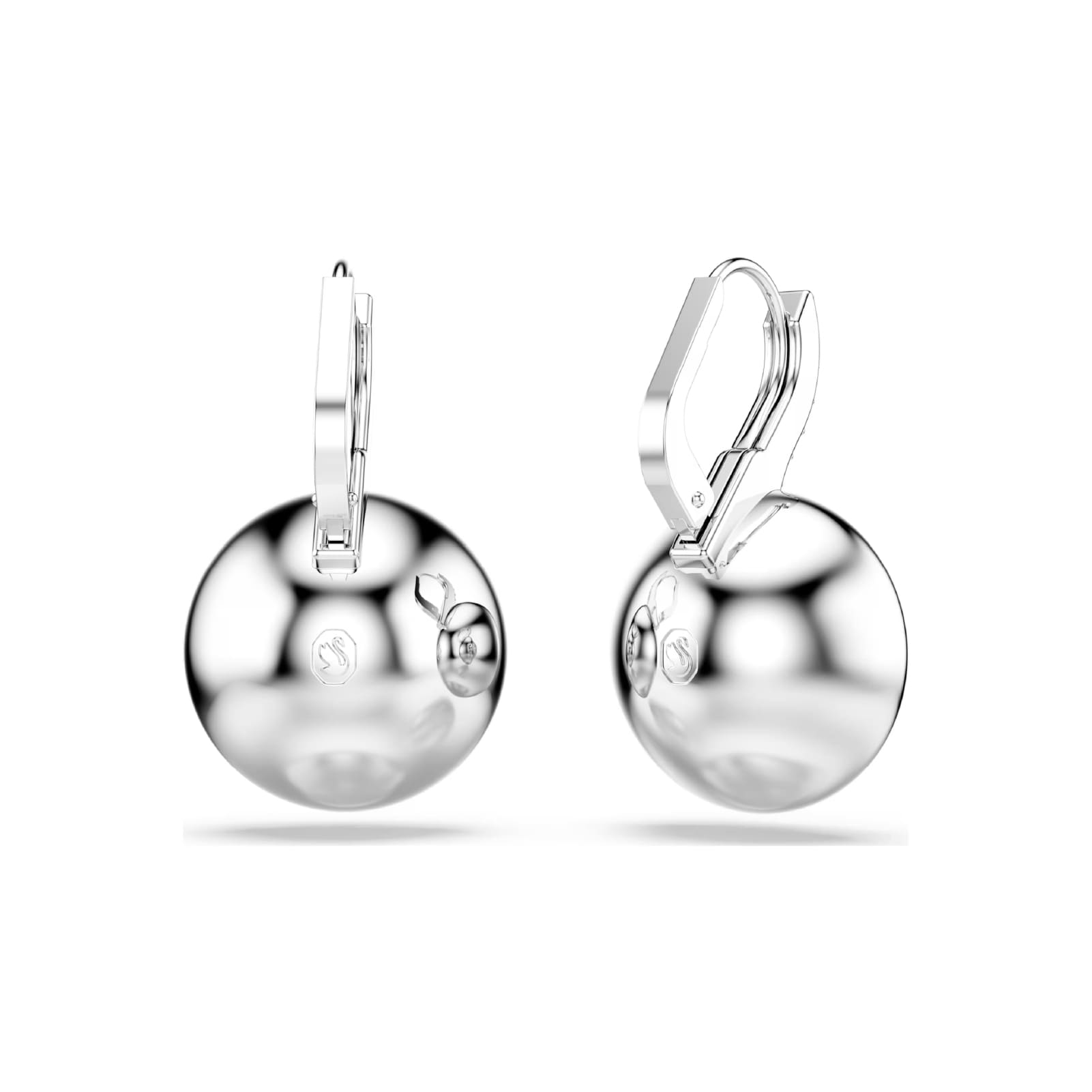 Orecchini pendenti donna Swarovski rodiato cristalli bianchi MISURA UNICA