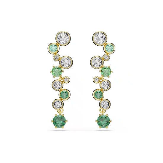 Orecchini pendenti da donna Swarovski dorato con cristalli MISURA UNICA