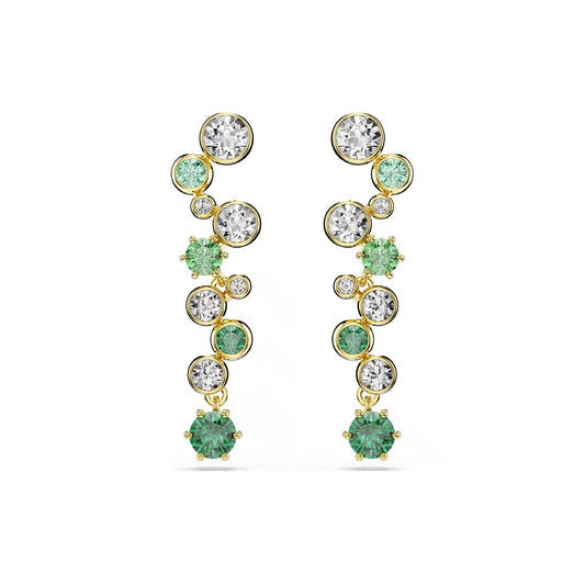 Orecchini pendenti da donna Swarovski dorato con cristalli MISURA UNICA