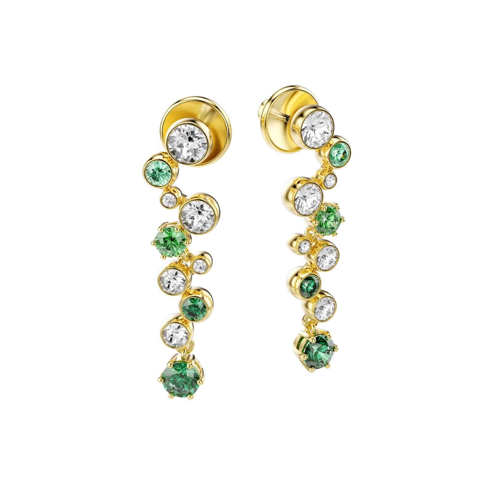 Orecchini pendenti da donna Swarovski dorato con cristalli MISURA UNICA