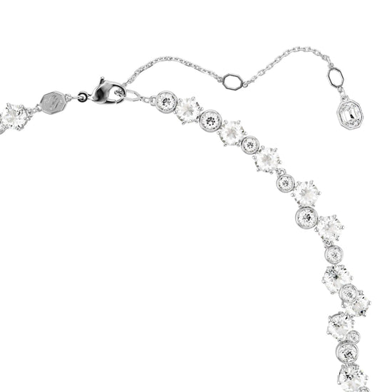 Collana girocollo da donna Swarovski rodiato con cristalli MISURA UNICA