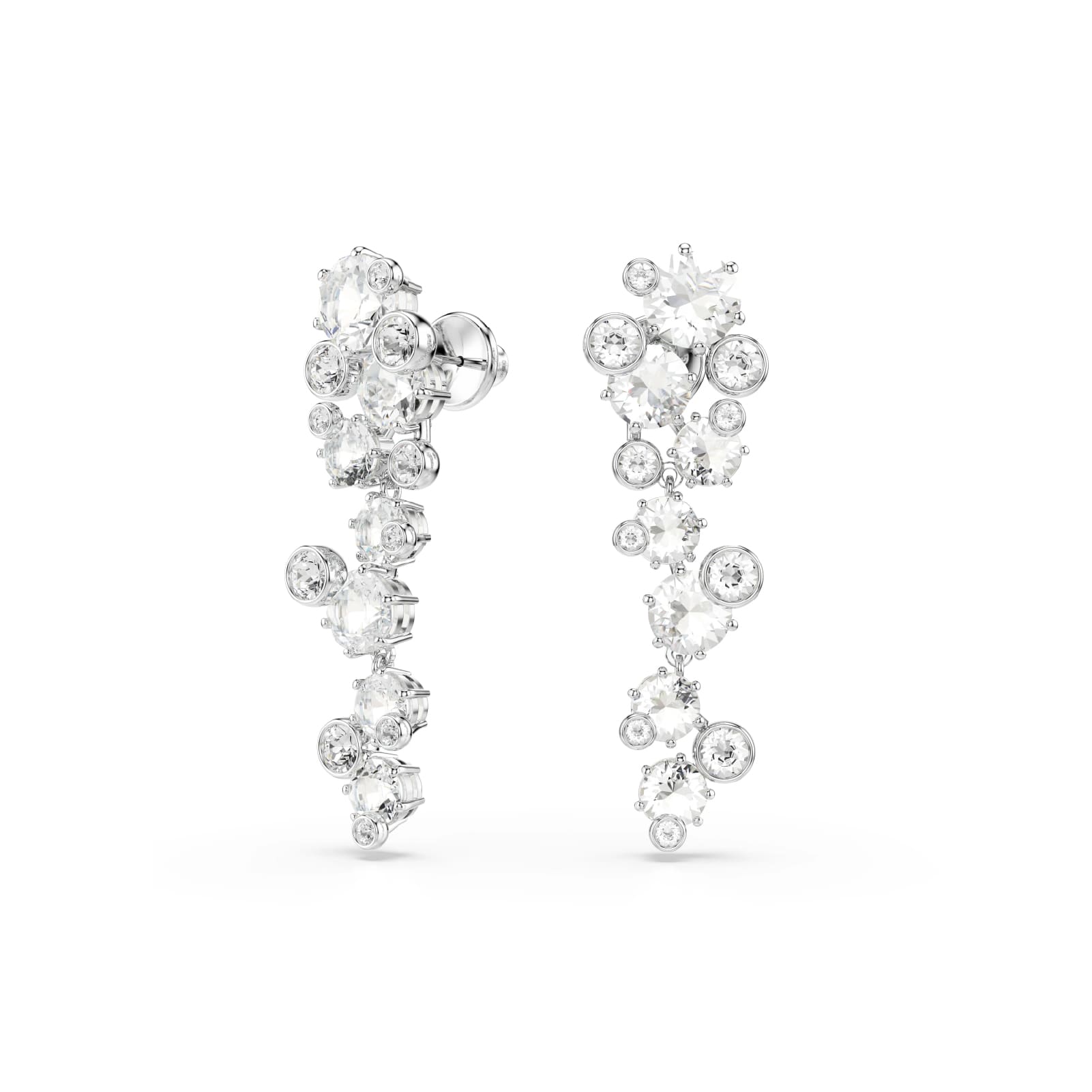 Orecchini pendenti da donna Swarovski rodiato con cristalli MISURA UNICA