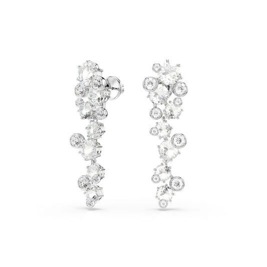 Orecchini pendenti da donna Swarovski rodiato con cristalli MISURA UNICA