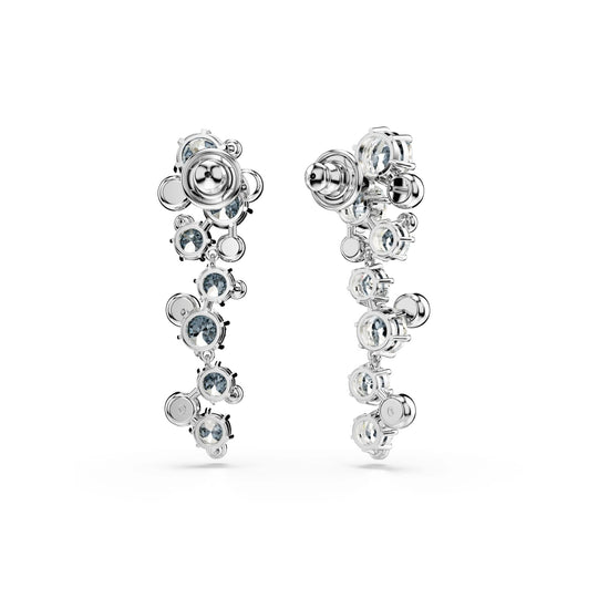 Orecchini pendenti da donna Swarovski rodiato con cristalli MISURA UNICA