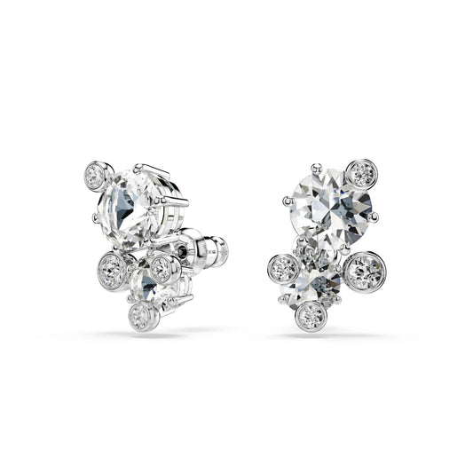 Orecchini a lobo da donna Swarovski rodiato con cristalli MISURA UNICA
