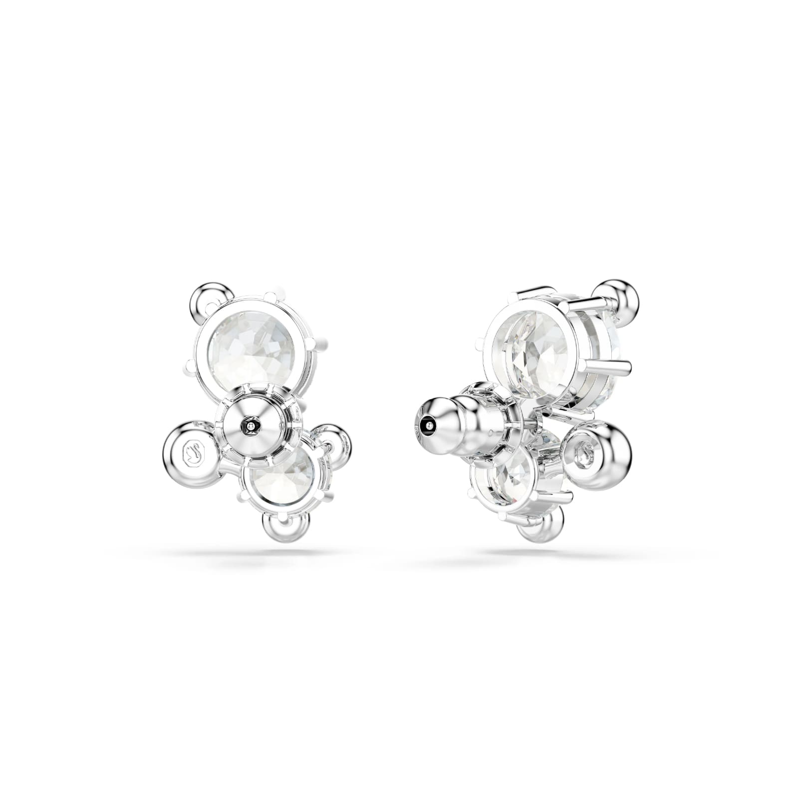 Orecchini a lobo da donna Swarovski rodiato con cristalli MISURA UNICA