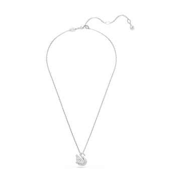 Collana con pendente Swarovski rodiato con cigno di cristalli MISURA UNICA