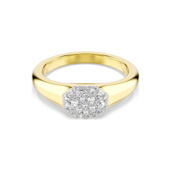 Anello da donna Swarovski dorato con cristalli bianchi 12